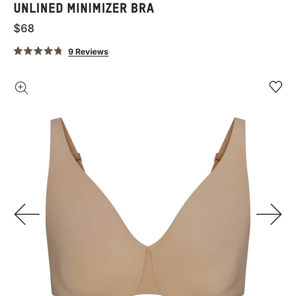SKIMS Unlined Minimizer Bra - Nude